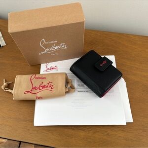 Christian Louboutin Black and Red Wallet